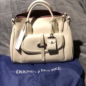 Dooney and Bourke front pocket satchel purse.